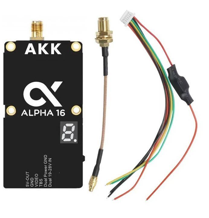 AKK Alpha16 16W 4.9/5.8GHz Ultra-Wideband 96CH FPV Video Transmitter