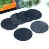 100Pcs Plant Pots Hole Mesh Pads Garden Flower Pots Mesh Mat Bonsais Bottom Grids Pads Round Drainage Mesh for Plant Pots