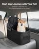 Pet Stroller Foldable 4 Wheels Dog Stroller Detachable Carrier Up To 35lbs