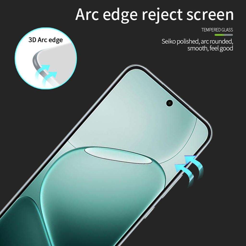 For Oppo A6 Pro 5G Screen Protector MOFI 9H 3D Curved Tempered Glass Film