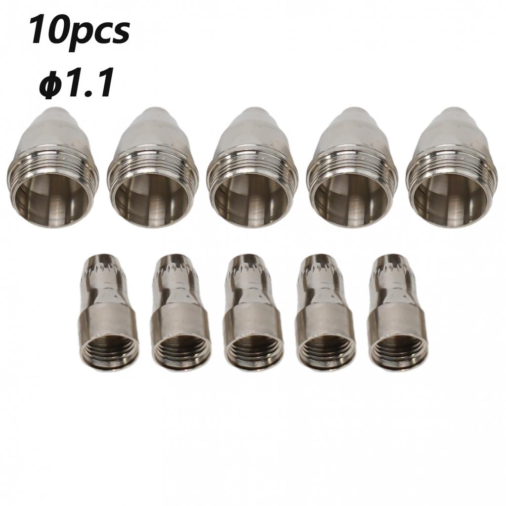 10x P-80 Plasma Cutting Tips Nozzle 1.1mm-1.7mm Cutter Torch Consumables
