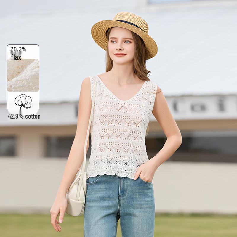 Women s Knitted V-Neck Vest Top L