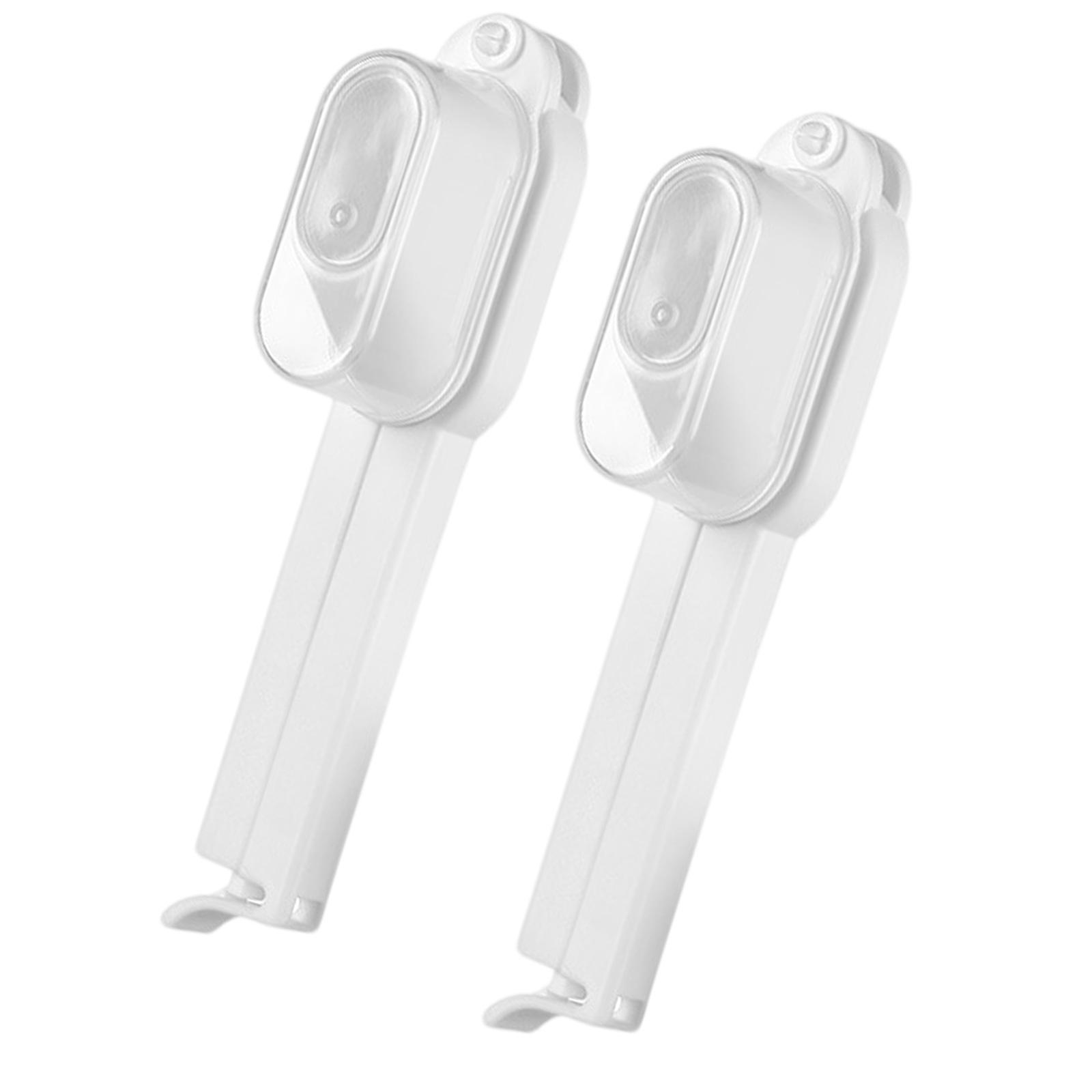 

2 шт. Зажимы для запайки пакетов со снеками, влагонепроницаемые, для сохранения продуктов, с интегрированной крышкой, товары для организации дома