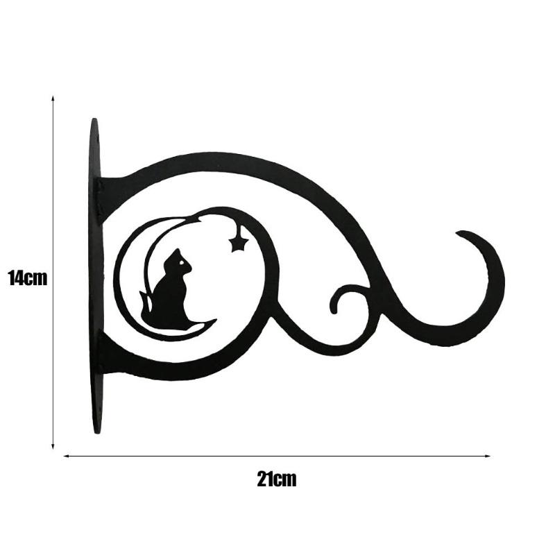 Haczyk do doniczki ściennej Metalowy wieszak Wspornik do roślin Do wieszania karmników dla ptaków Dzwonków wietrznych Latarni