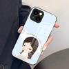 Japon Y-Yoshimoto Nara Coque de Téléphone Pour IPhone 17 Pro Max 15 Pro 16 14 Plus 12 13 Mini 11 Pro Couvercle en Verre Résistant aux Chocs