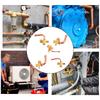 Three-Way Valve Brass Air Conditioning Shut-Off High Low Pressure For HVAC Split System Cooling Heating Maintenance
