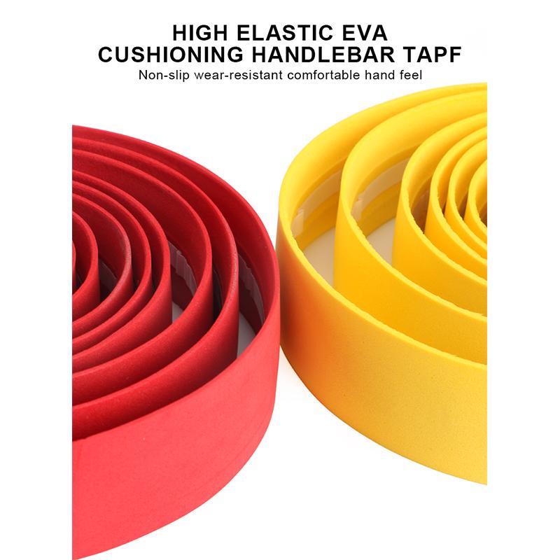 2 stk Sykkelstyretape Kamuflasje Ultralett Sklisikker Svamp Landeveissykkel Styrestropp Med Styreplugger Sykkeltilbehør