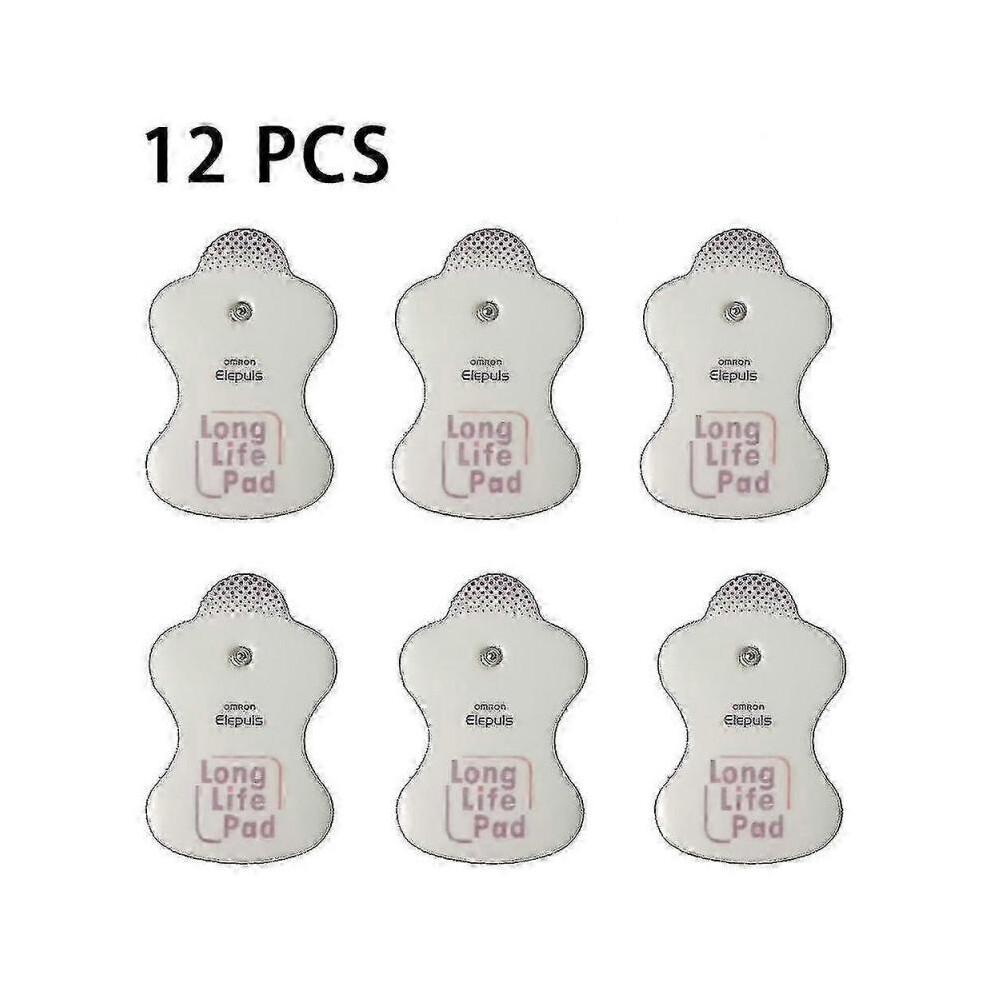 12pcs/6Pairs Replacement Electrode Pad for Omron Massagers Elepuls Long Life Pad