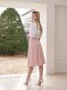 Koes Cotton Flare Skirt_Pink