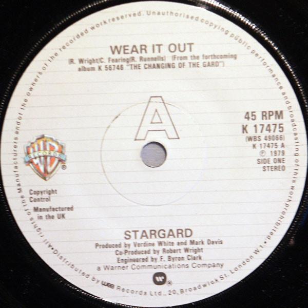 

7inch Record STARGARD - Wear It Out K17475 Warner Bros. Re 1979 UK Soul/Funk Used