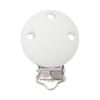 6pcs New Color 30mm Silicone Round Metal Clips DIY Bag Hat Chain Keychain Holder Clamps Jewelry Handmade Accessories