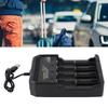 18650 Battery r Independent Charging 4 Bay Smart Battery r for 10440 14500 16340 16650 14650 18350 18500 18650 Lithium Li Ion Ba