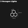 Hexagon LED Car Garage Light Assemble Ceiling Honeycomb Workshop Tube Lamp Auto Washingroom Repair Warehouse Lighting AC110/220V