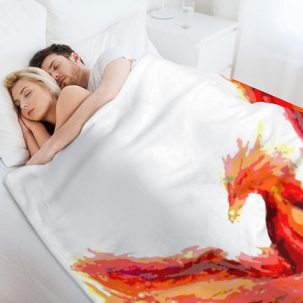 Posterized Phoenix Throw Blanket Soft Big Blankets and Throws Winter Beds Blankets For Baby Blankets