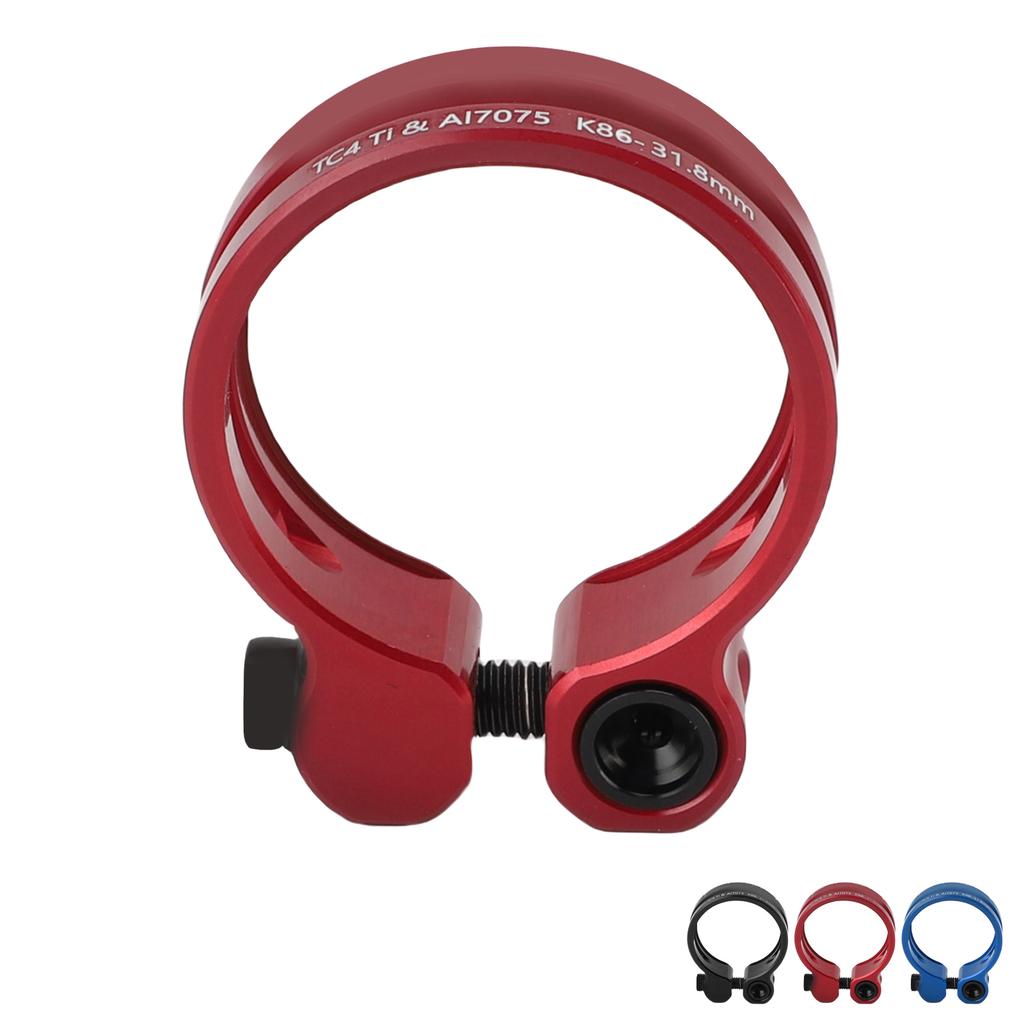 31,8 mm Fahrradsattelklemme Aluminiumlegierung Hohl Sattelrohrklemme für Mountainbike Rennrad