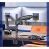 NB New H180 Full Motion 17"-27" Double monitor Holder Gas Spring Arm LCD Mount ergonomic dual arm clamp bracket 2-9kgs each