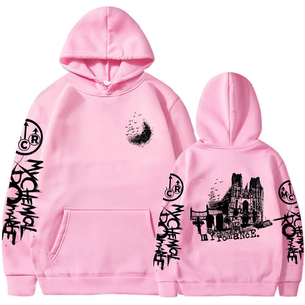My Chemical Romance Punk Band Hoodies Cemetery Drive The Black Parade Gothic Sweatshirt Männer Frauen Vintage Übergroße Pullover
