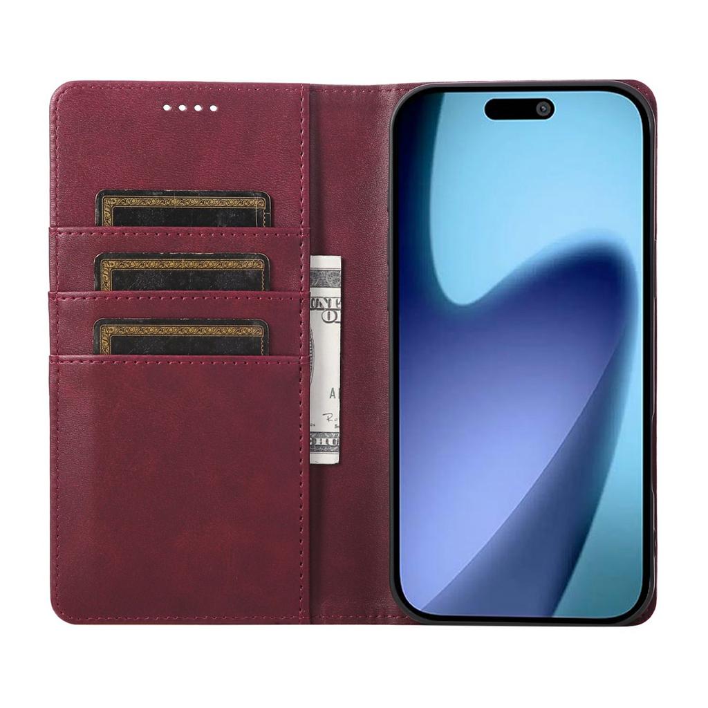 For iPhone 17 Pro Case RFID Blocking PU Leather Phone Wallet Cover