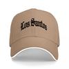 Gorra de Béisbol Negra Los Santos Estilo Callejero Clásico Logo Bordado Gorra Snapback Ajustable para Entusiastas de la Moda Urbana