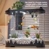 2026 New Fish Tank with Built-in Filter System Small Desktop Transparent Goldfish Bowl Complete Ecosystem Landscape for Beginner