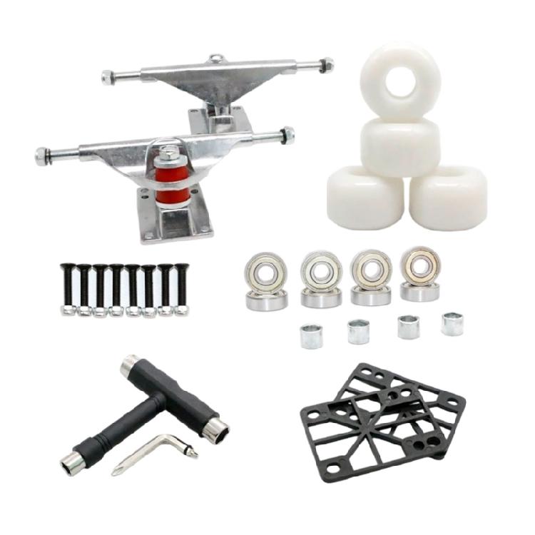 Professional Aluminum Alloy Skateboard Trucks Gullwing Axles Light Weight High Performances Outdoor Riding Essential