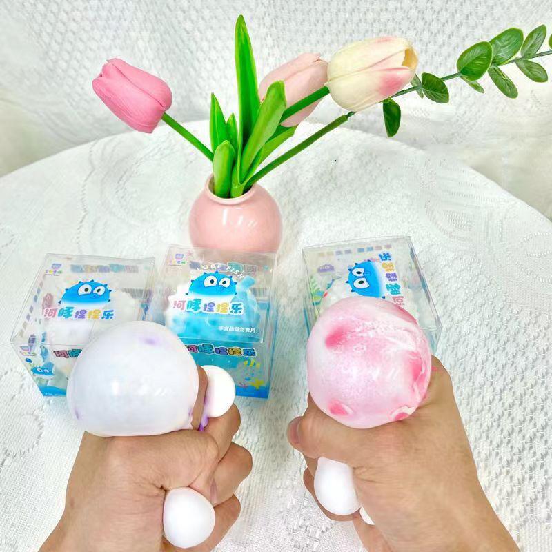 Schattige Grappige Ronde Kogelvis Knijpspeeltje Stressverlichting Vingertop Speeltje Stressbal Friemel Speelgoed Kinderspeelgoed Kawaii Kogelvis Babycadeau