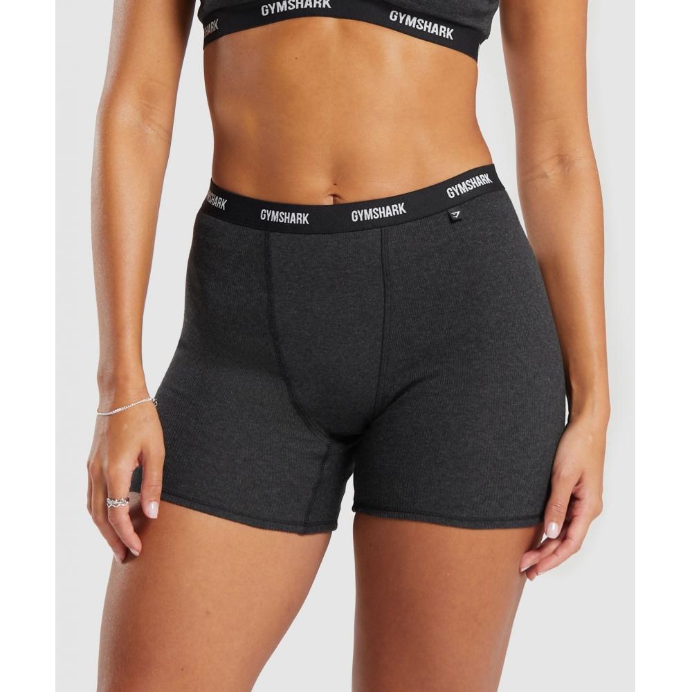 

Gymshark Шорты в рубчик Midnight Black Marl B6a7v Bch0 XXS