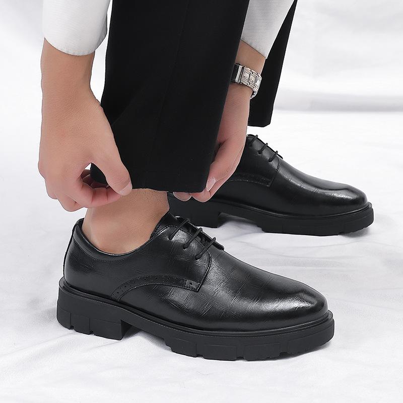 Scarpe rialzanti 10CM altezza interna rialzante scarpe eleganti da uomo in pelle scarpe da lavoro in pile 8CM scarpe rialzanti da lavoro vuote