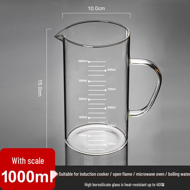 ZISIZ Borosilicate Glass Measuring Cup