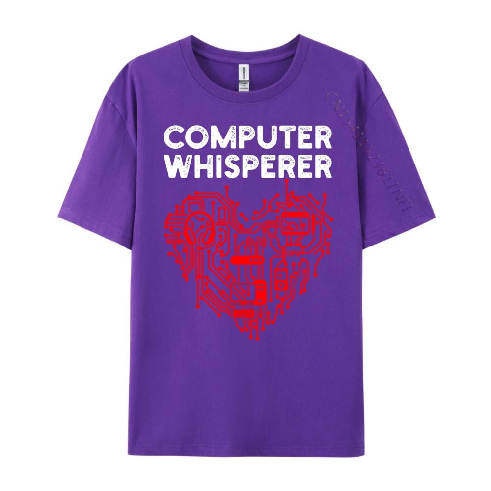 Funny It Heart Computer Whisperer Brand Clothing Mens Clothing Outdoor Oversized T Shirt Graphic T Shirt Comfortable