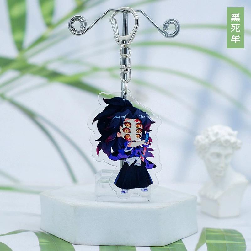 Schlüsselanhänger Anhänger Anime Demon Slayer Kimetsu No Yaiba Kamado Tanjirou Doppelseitig HD Taschenanhänger Geschenk für Fans Cosplay Requisiten Schmuckgeschenk