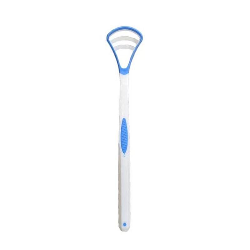

Dual Uses Tongue Scraper Cleaners Reusable Oral Health Cleaning Brush Hygiene Care Toothbrush Mouth Fresh Breath Scraping синий
