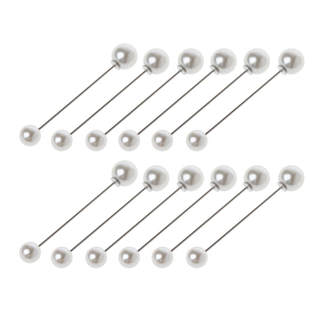 Mixed Colours Hijab Pin 12PCS Muslim Ladies Pearl Clip Brooch Small Jewelry 1