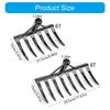 Manganese Steel Rake Perfect For Small Lawn Maintenance Efficient Soil Aeration