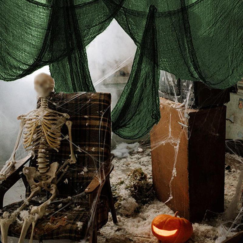 Tessuti Decorativi di Halloween Strane Decorazioni di Halloween Decorazioni d'Interno Sospese Garza Horror 76x190cm