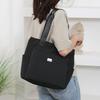 Waterproof Nylon Tote Bag Multiple Pockets Large Capacity For Work School Shopping Daily Use