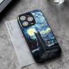 Oil Painting Phone Case For IPhone 17 Pro Max 14 Pro 15 12 11 13 Mini X XR XS 16 Plus SE Glass Cover