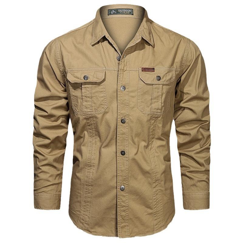 Sommer Militär Kurzarmhemd Herren Arbeitskleidung Arbeitshemd Outdoor Locker Herrenhemd Jacke