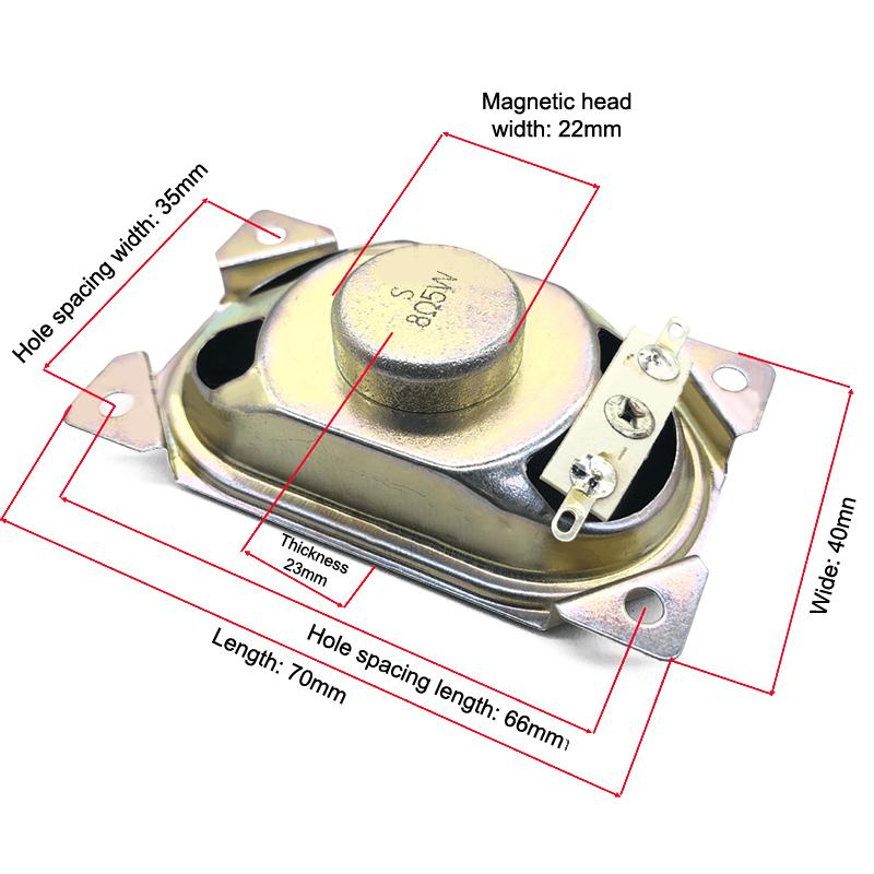 1Pcs 4070 Ultra-thin LCD Monitor/TV Speaker Horn 4/8/16 Ohms 1/2/3/5 Watt 7x4cm Horn Loud Speaker DIY Accessories