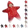 Baby-Wickeldecke mit Aufdruck - Flanell - Pucktuch für Weihnachten, Baby-Schlafsack für Neugeborene und Unterwegs