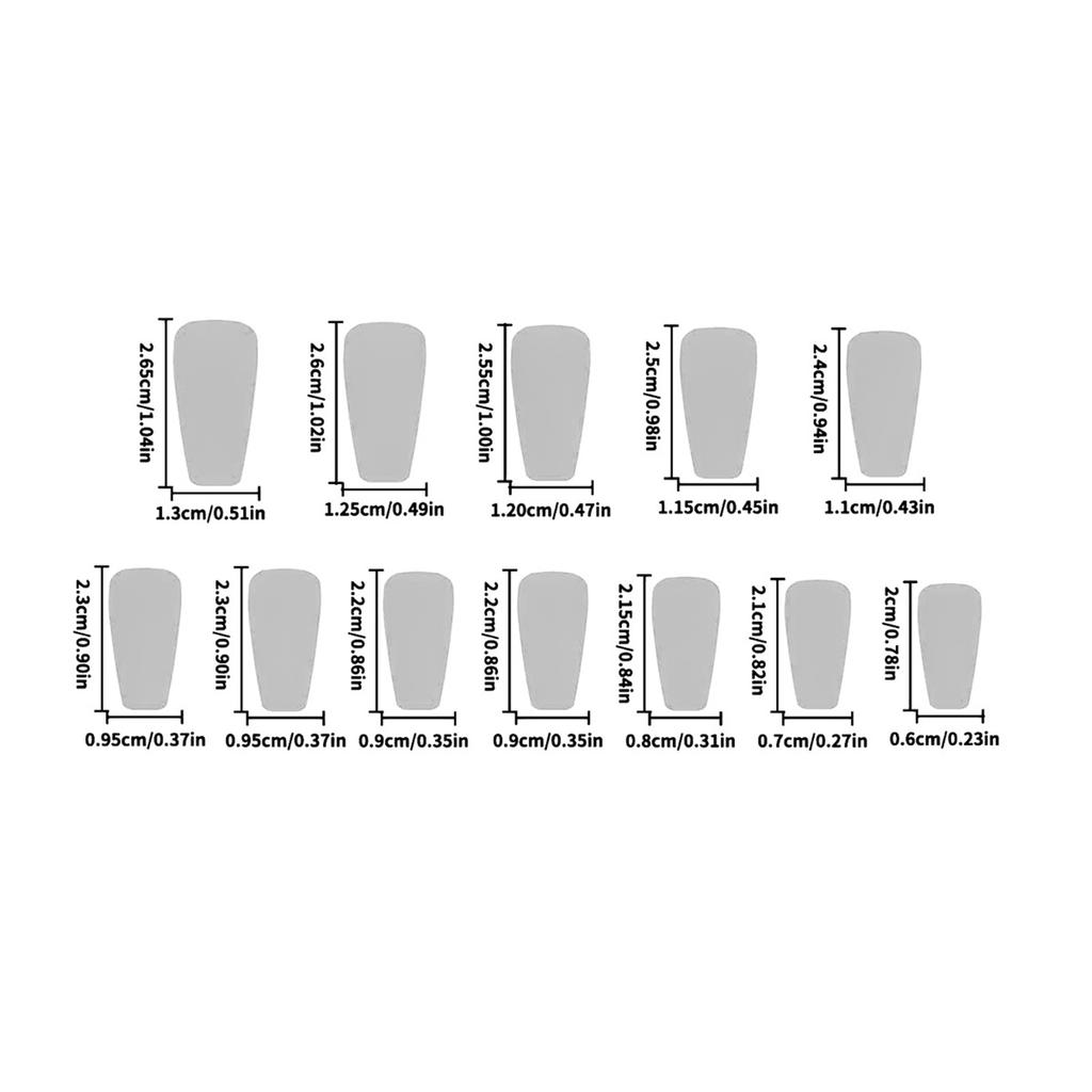 Artificial Nails with Flower Design 24 Pieces Resin Material for Asian and European Women