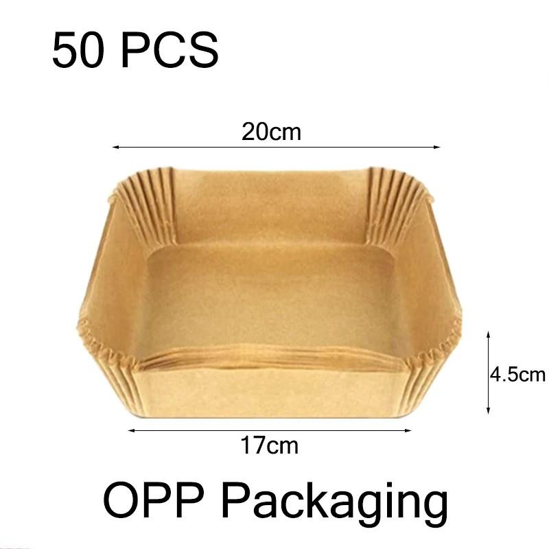 

Большие бумажные вкладыши для аэрофритюрницы, жиронепроницаемые бумажные тарелки, принадлежности для выпечки, антипригарные коврики для выпечки, вощеная кондитерская бумага, посуда для выпечки пищевого класса, бар коричневый