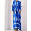 Middle East Robe Women Clothes New Fashion Casual Print Loose Dress Printed Loose Dress