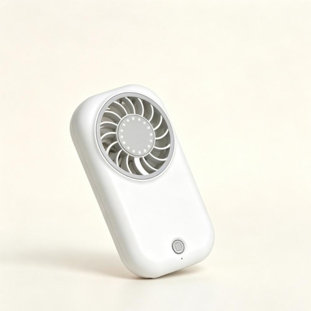 1pc Portable mini handheld fan, USB rechargeable pocket portable fan, ultra-thin card style 5-speed wind adjustable strong wind small fan,