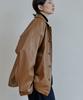 Malen Unesix Leather Jacket Light Camel