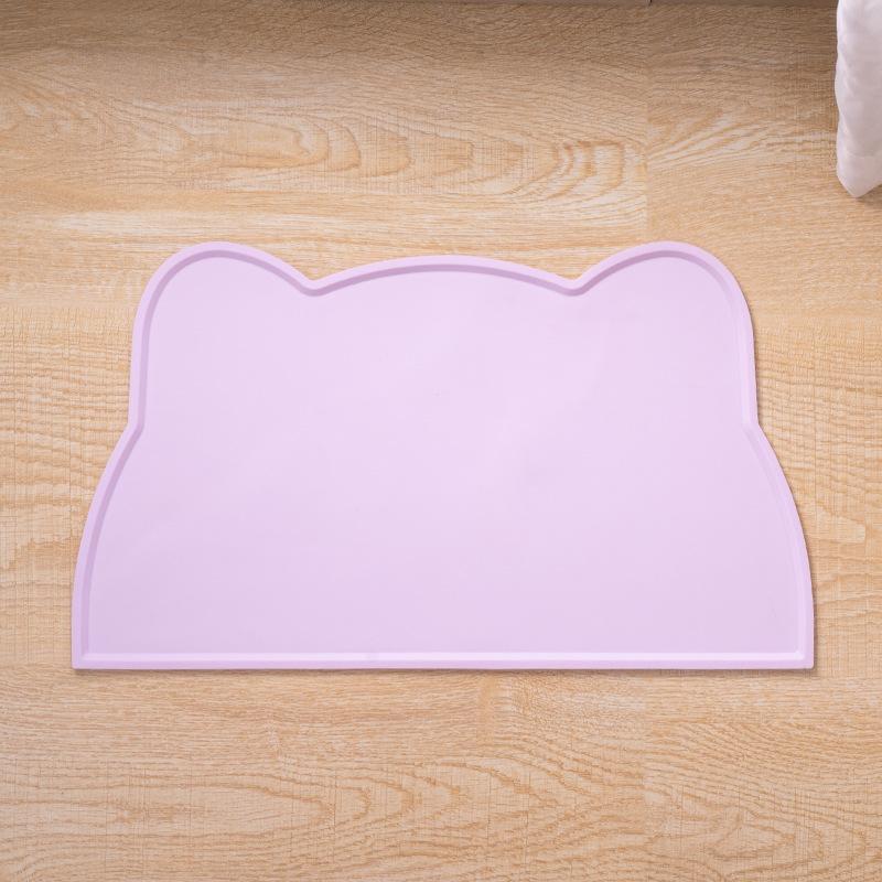 Pet Waterproof Mat Dog Cat Bowl Mat Silicone Non-slip Pet Feeding Mat Dog Eating Bowl Tray Cushion