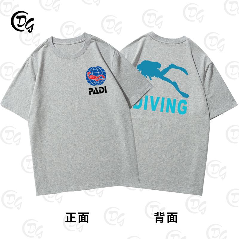 

2025 PADI Международная ассоциация профессиональных инструкторов по дайвингу Дайверы Футболка с коротким рукавом Одежда Лето Рекреационный 4XL
