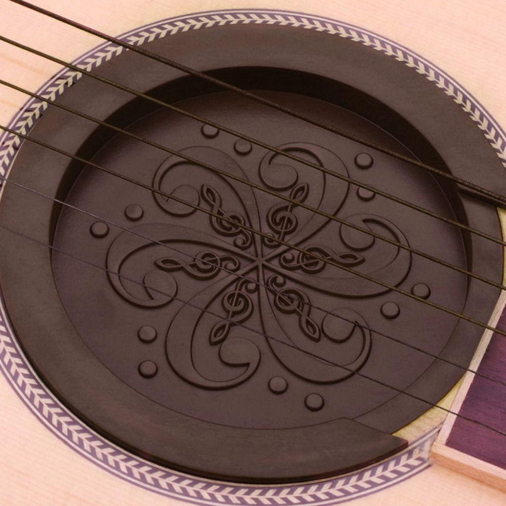Guitar Accessories Black Musical Instruments Soundhole Cover Stop Plug Buffer Block Weak Sound Tool