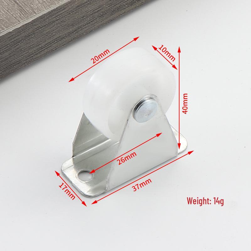 Directional White Furniture Caster: Plastic Fixed Wheel for Furniture Accessories