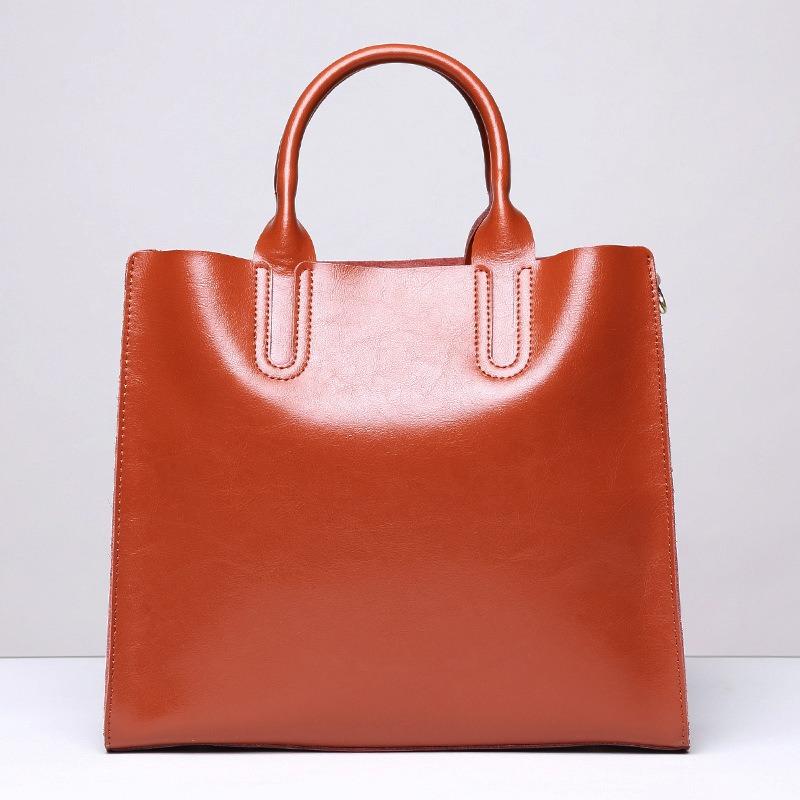 

Leather women s bags, large bags, women s new tote bags, large-capacity women s versatile commuter shoulder bags